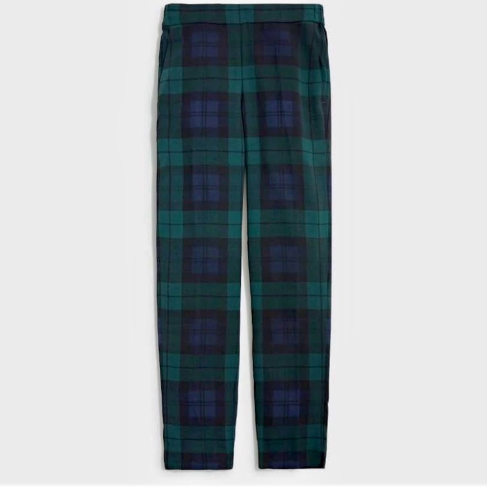 J. Crew Plaid Jamie Pant blue, black, green size 6